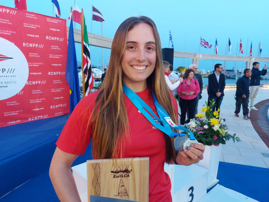 Claudia Adán, subcampeona de Europa sub21 de ILCA 6