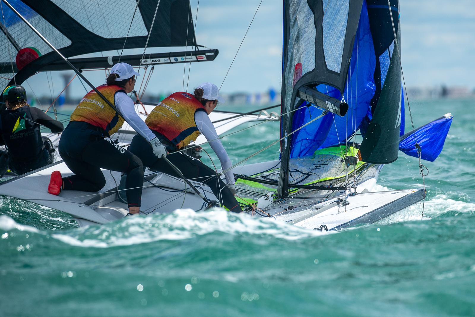 Jornada positiva en los europeos de 470 y 49er FX y el mundial de Nacra 17