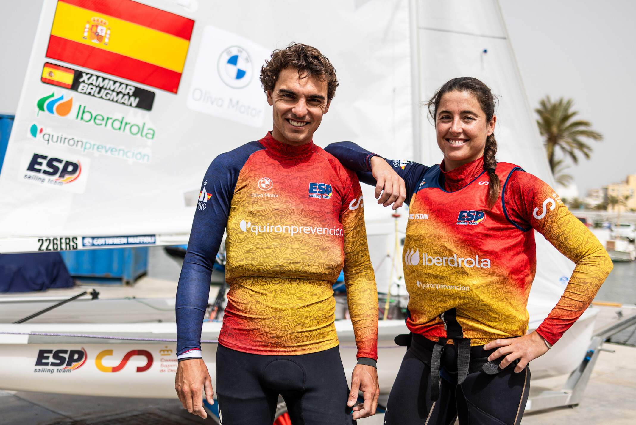 Equipo Olímpico Español de Vela: Jordi Xammar y Nora Brugman, 470