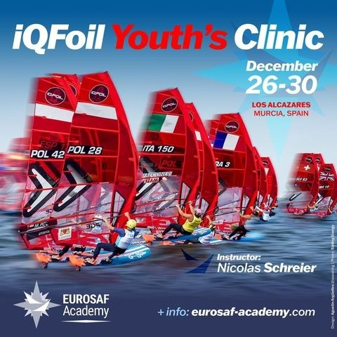 IQFOIL Young y Youth: cita en el EUROSAF Sailing Academy en Los Alcázares