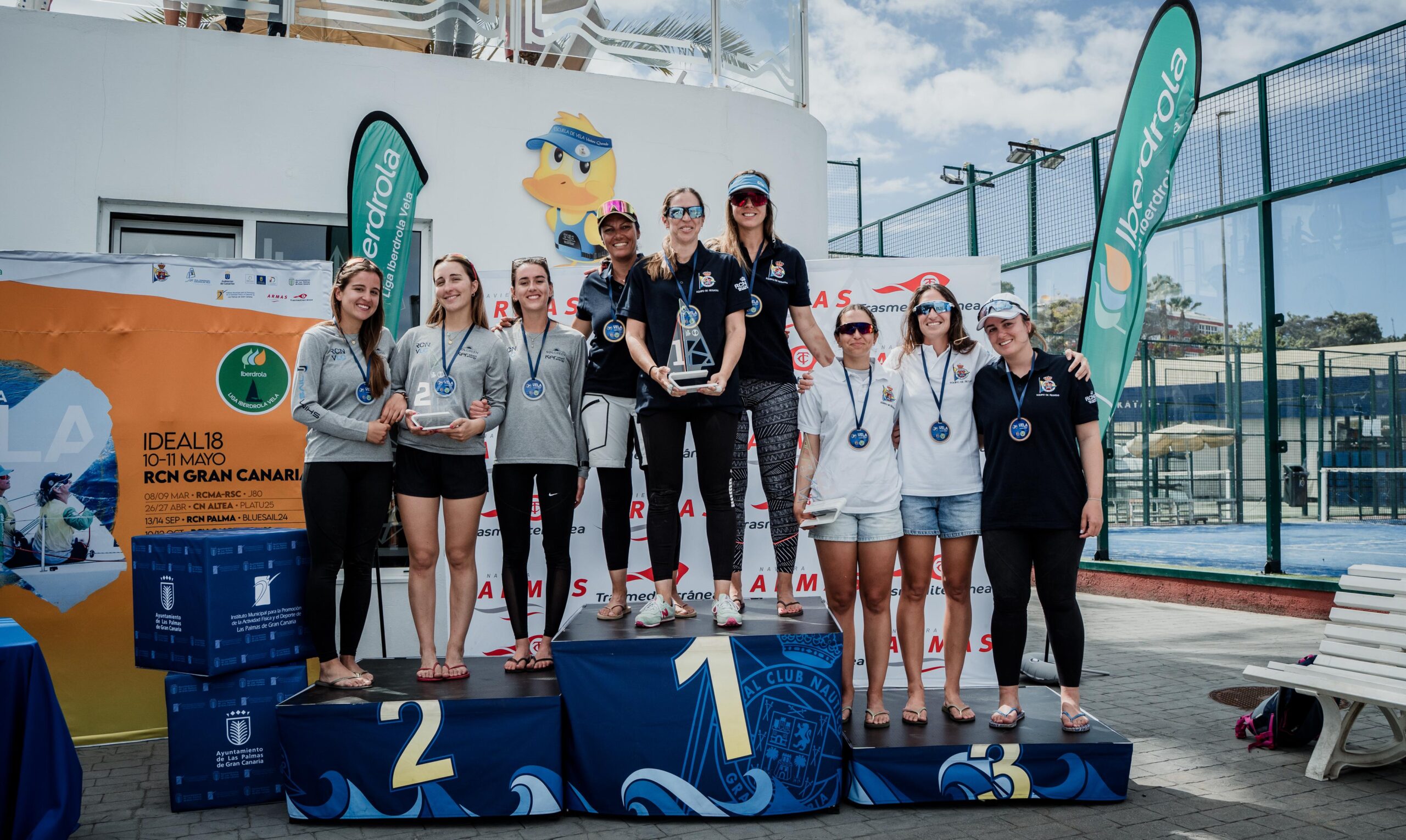 Liga Iberdrola Gran Canaria- dia 2 podio